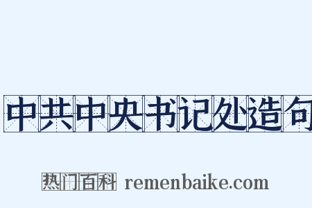 中共中央书记处造句是什么意思的图片